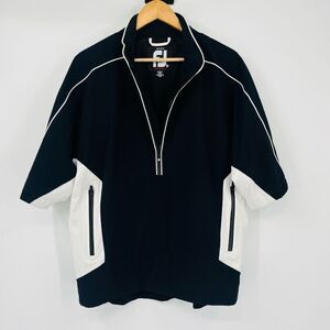 FootJoy Jacket Dryjoy Rain Tour Short Sleeve Half Sleeve Mens Black Medium